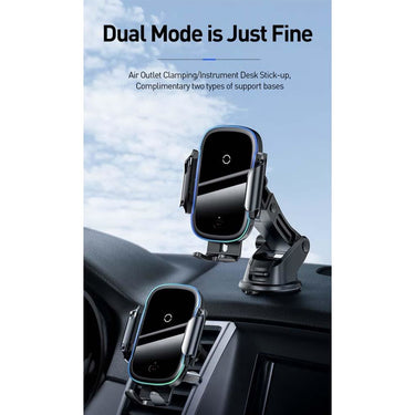 Baseus 15W Wireless Charger 2 in 1 Car Holder - Accessories